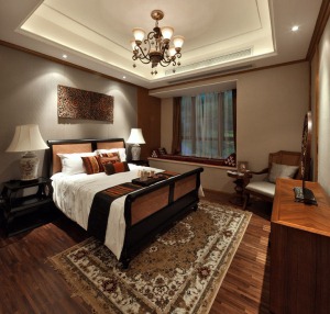 东南亚风格三居室卧室