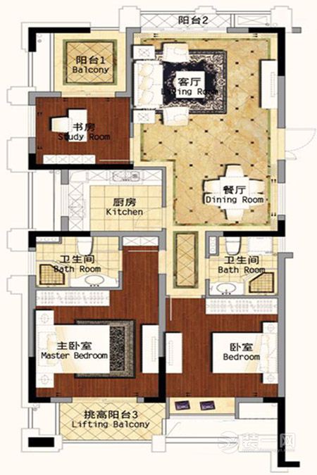 华盛达阅城115.69方