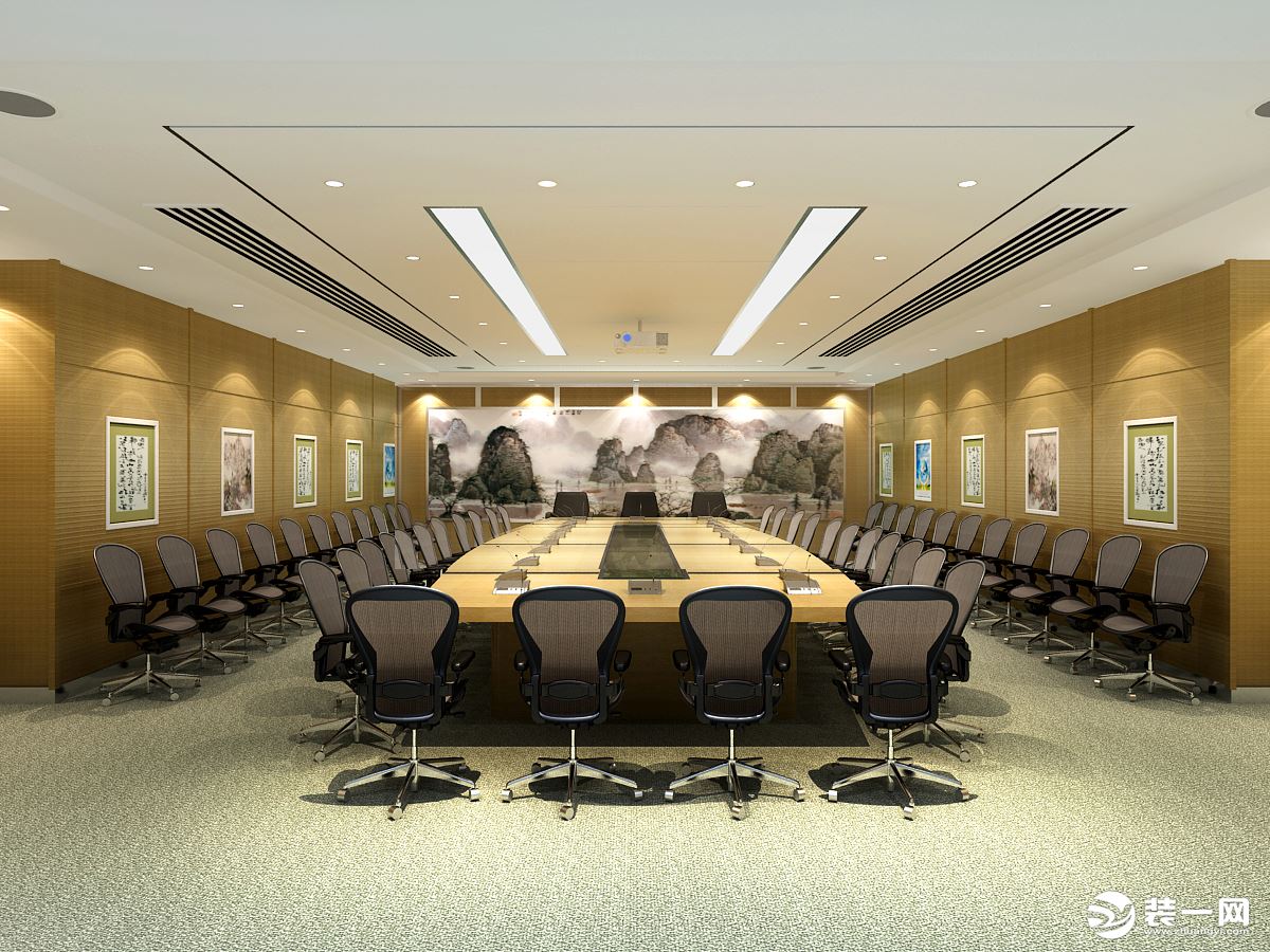 大会议室中国节能环保办公楼装修
