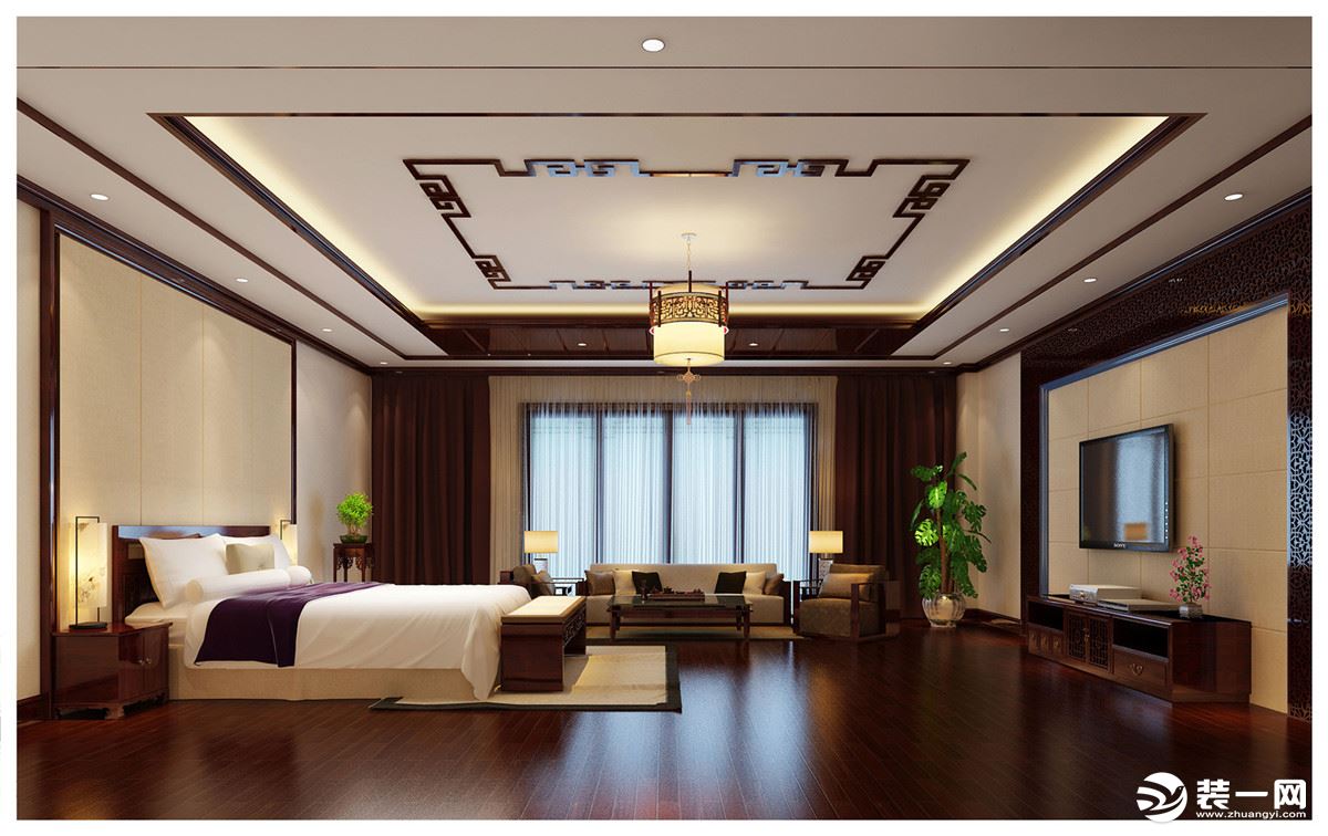 房间也都是中式的暖色调，让人有种睡眠的欲望，相信在这样的环境下可以安然入眠。