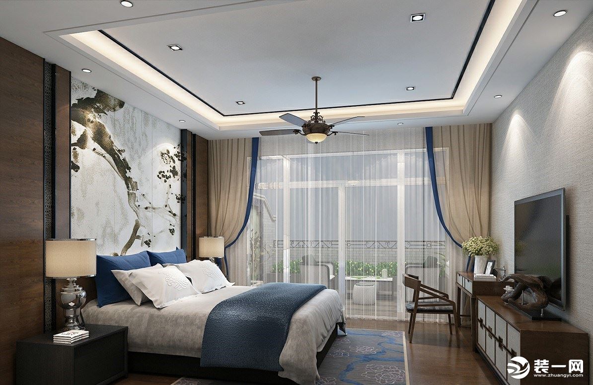 中式古典豪华风格-卧室