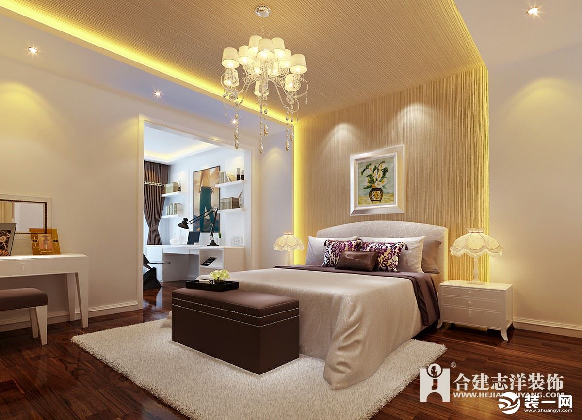 中式三居室-卧室