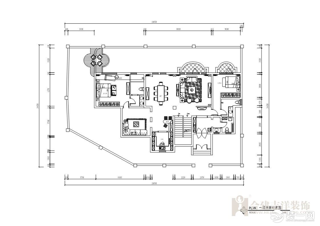  美式风格别墅【合建装饰】15827248729