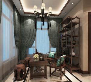 中式古典豪华风格-茶室