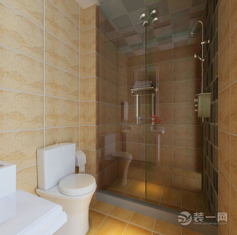 保利达翠堤湾82平二居室现代风格装修案例卫生间