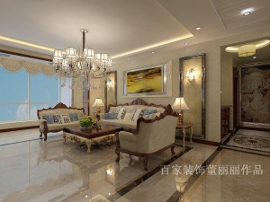 金地长青湾143平美式风格半包5万