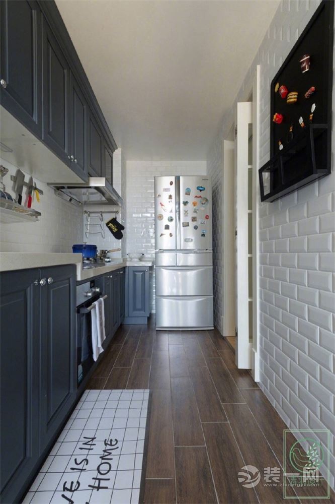 惠新里90平米现代美式老房装修厨房
