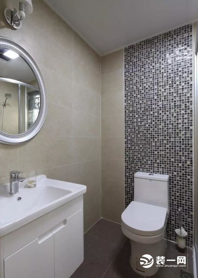 原乡曼谷125㎡三居室现代简约风格装修效果图卫生间