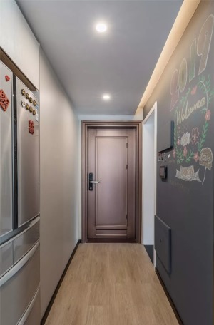 【华格装饰】现代简约，玄关旁做个走廊+卫生间，布局真实用