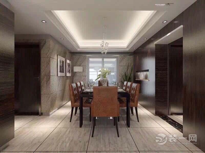 武汉幸福时代大户型200平现代风格家装大厅效果图