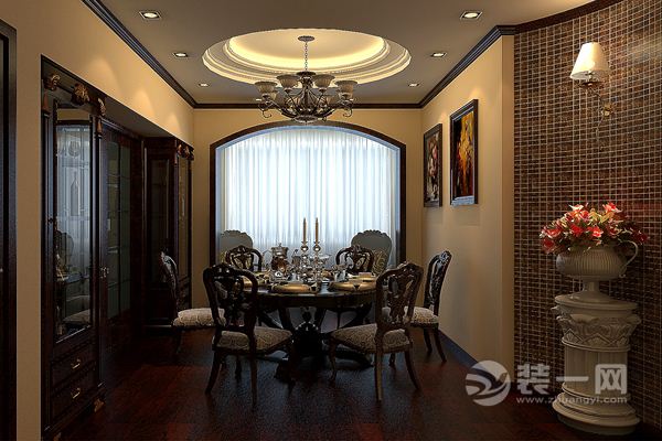 13武汉地质大学168平大户型中式风格餐厅