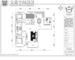 9武汉水晶郦都120平三居室中式风格装修