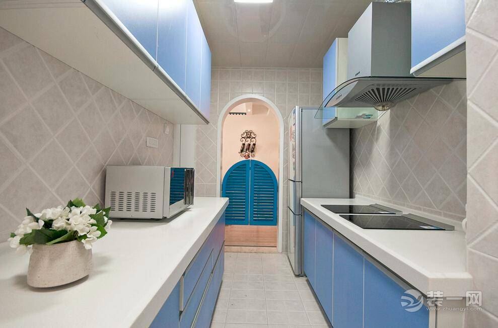 碧水蓝庭80平纯美地中海两居室案例赏析厨房效果图