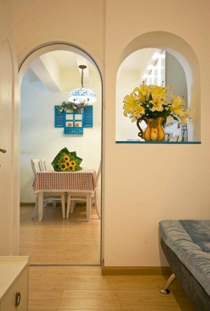 碧水蓝庭80平纯美地中海两居室案例赏析门厅效果图