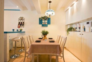 碧水蓝庭80平纯美地中海两居室案例赏析餐厅效果图