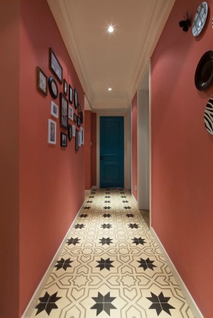 美式风格客厅走廊