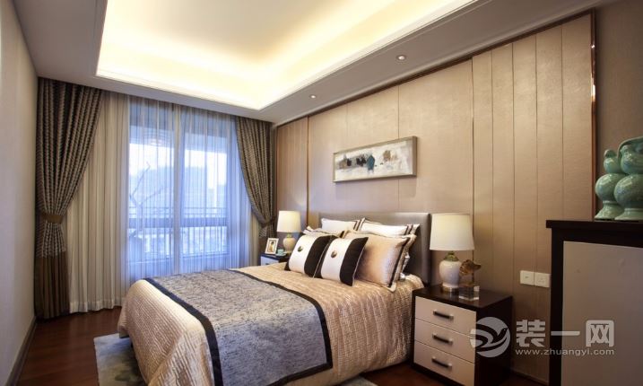 清水江南-七里香都简美风格卧室案例设计效果图