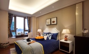 清水江南-七里香都简美风格卧室案例设计效果图