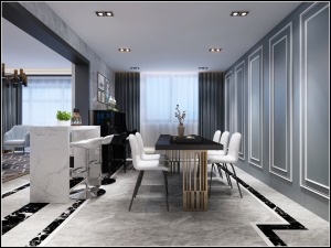 南宁嘉和城温莎堡-220平米五居室-现代简约装修风格
