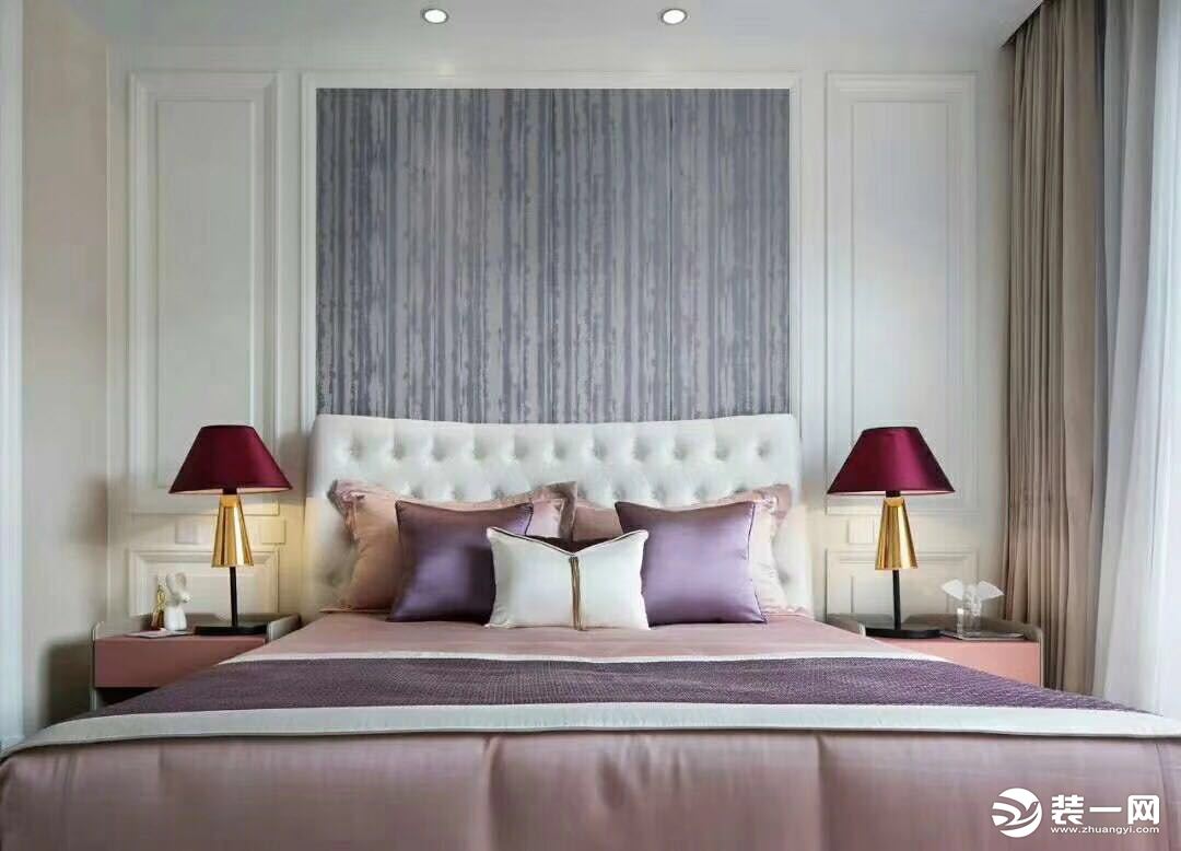 北稍门标牌市场家属院90㎡西安紫苹果装饰北欧风设计案例-卧室设计效果
