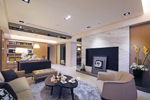 【西安紫苹果装饰】海璟暖暖的宅-四居室-现代简约