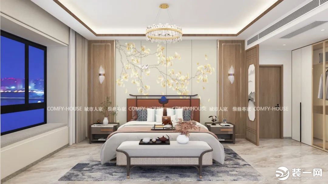 新中式风格的卧室 带给人们更加舒适的休息空间