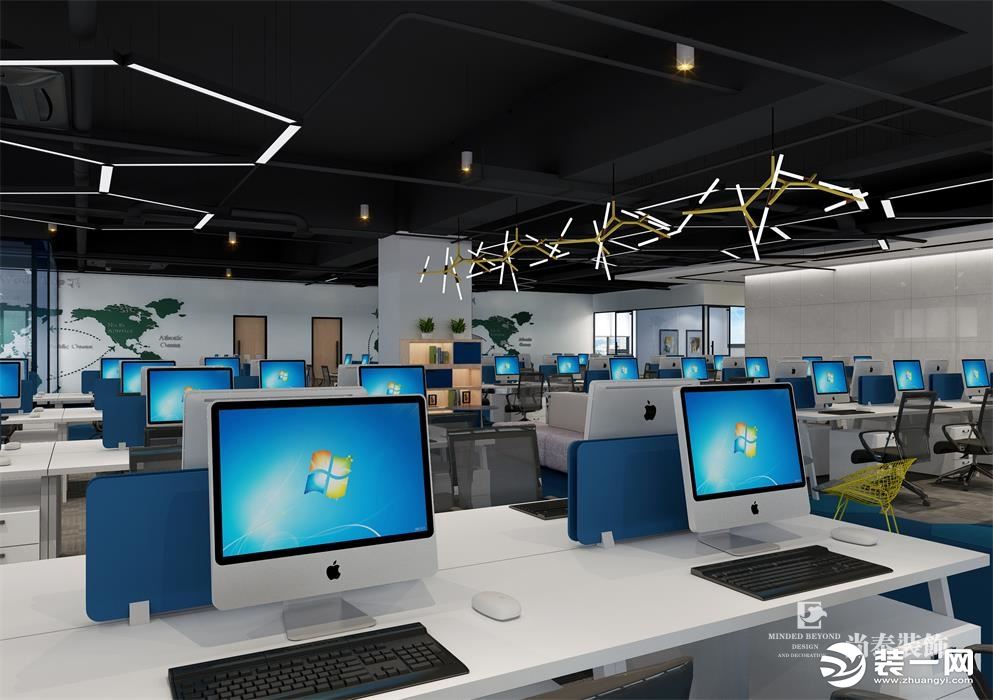 办公区  环球易购3600平办公室装修设计效果图