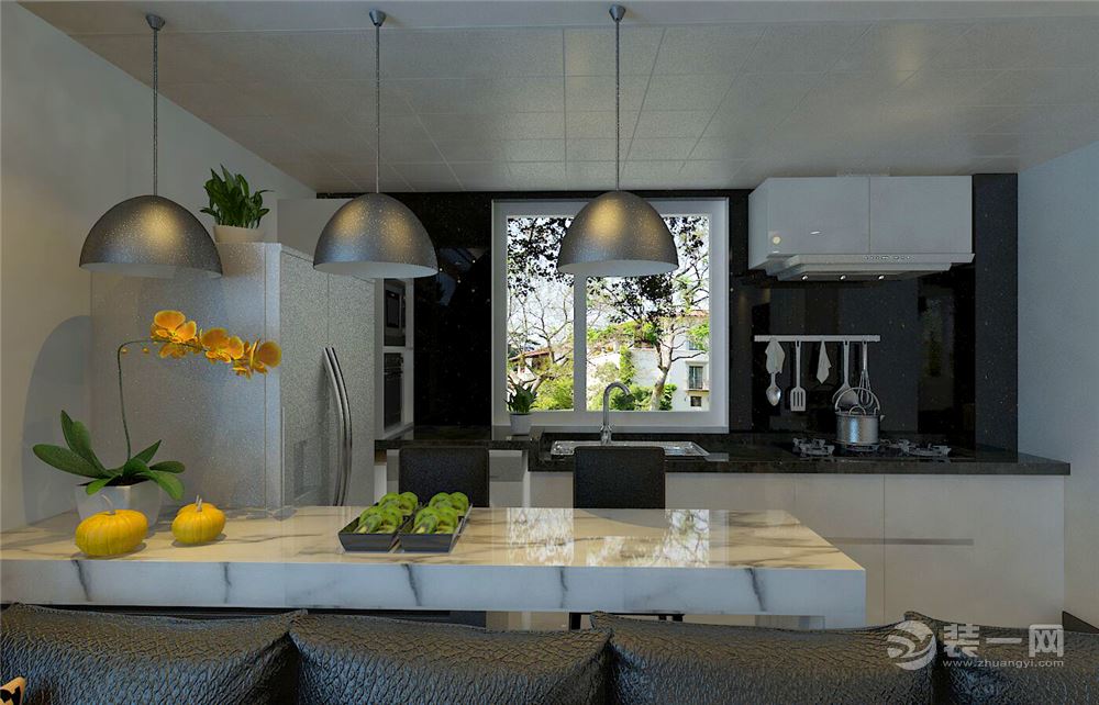 爵士意境89平二居室现代风格装修效果图厨房
