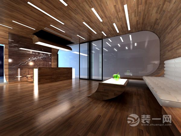 郑州时尚创意贸易公司办公室设计图--前台
