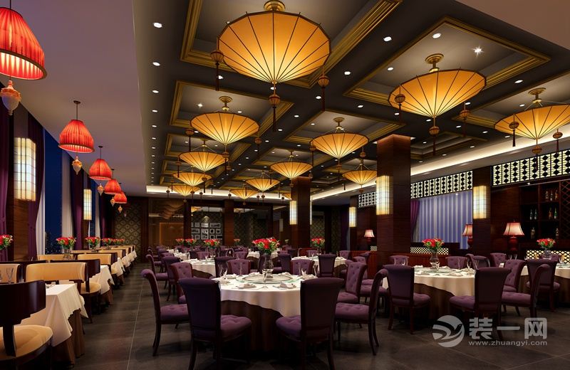 高档海鲜酒楼装修设计图--餐厅