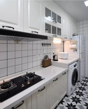 丽水家园110平方三居室北欧风格厨房装修效果图