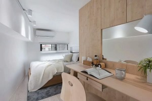 LUGO | 极简空间，43平loft日式风格造价7万卧室效果图