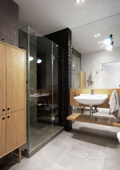 武汉保利心语 90平米二居室现代简约风格装修 厕所