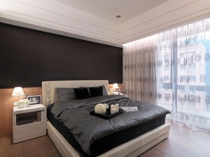 武汉东原启城160平米四居室豪宅现代简约风格   主卧