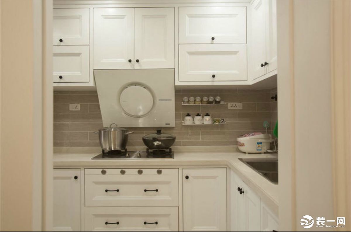 爱加西西里 114平 三居室 美式风格 厨房效果图
