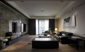 银翔翡翠谷 110平 三居室 现代风格 客厅效果图