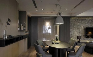 银翔翡翠谷 110平 三居室 现代风格 餐厅效果图