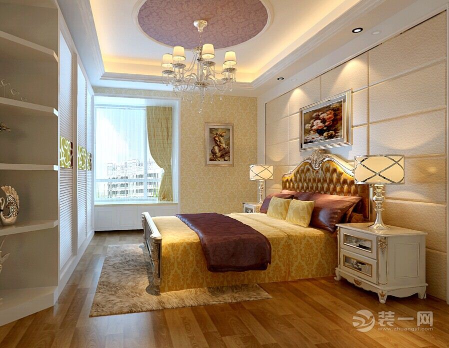 湘遇熙岸132平 三居室 造价21万  简欧风格 卧室