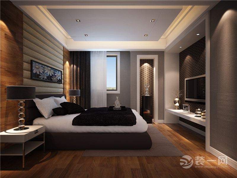 卧室现代风格装修效果图