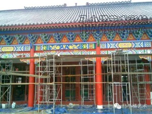秦皇岛墙体彩绘—集发寺庙彩绘