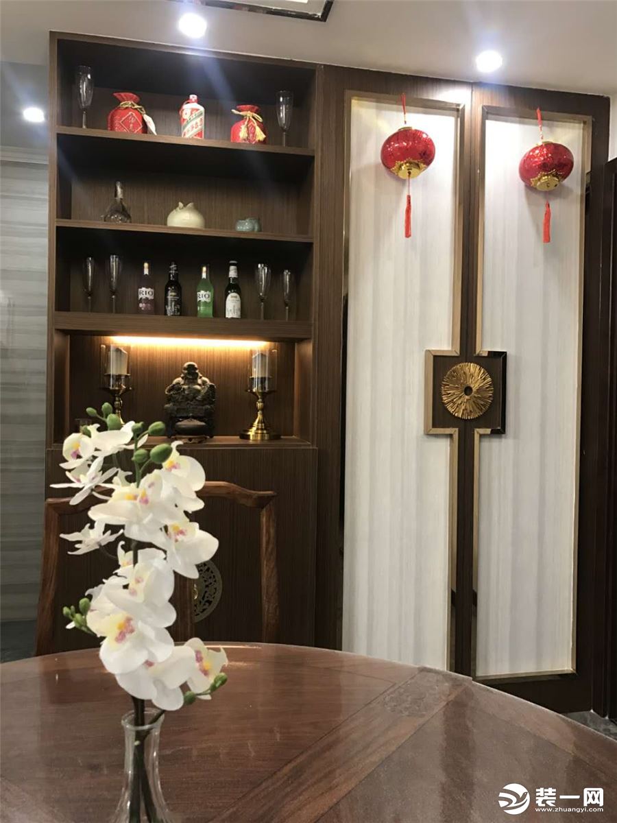 南京尚书云邸112平方三居室-新中式风格效果图