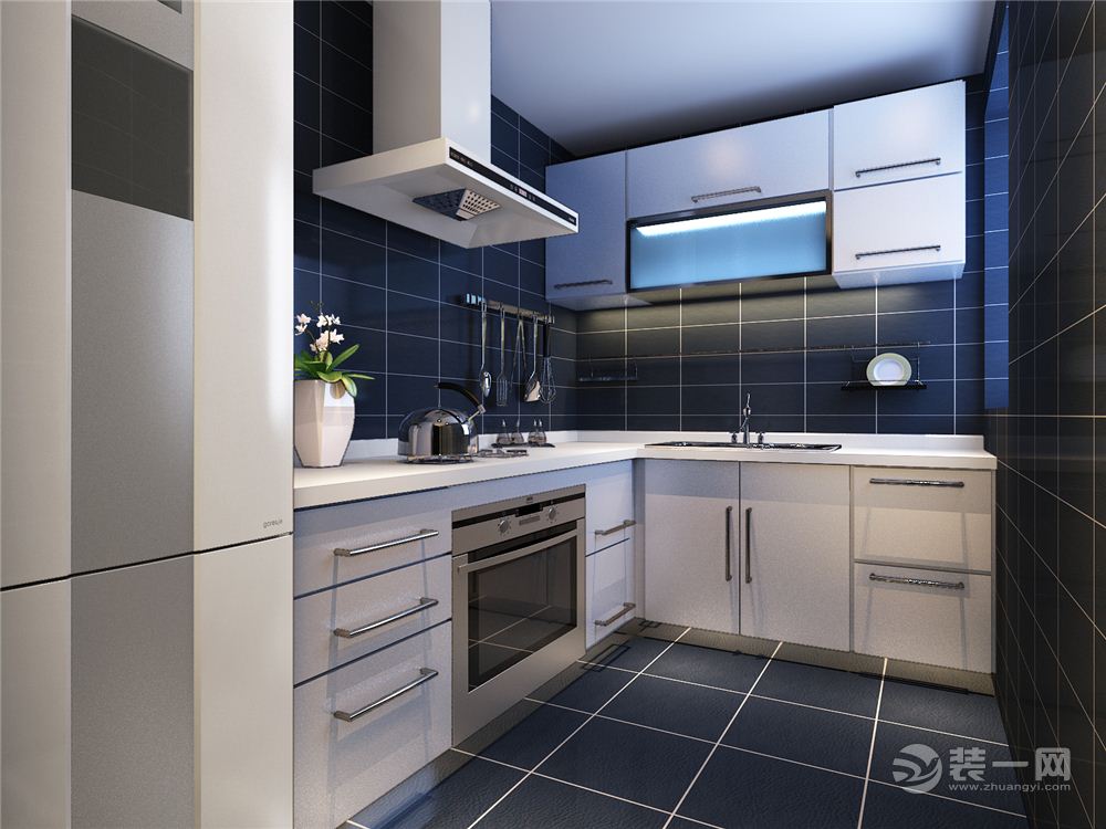 鑫远和城 128平 三居室 造价28万 混搭风格厨房