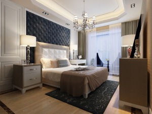 鑫远和城 128平 三居室 造价28万 混搭风格卧室