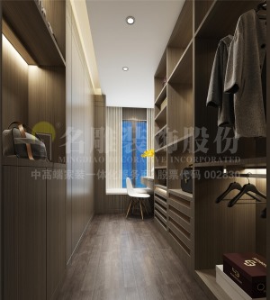 深圳华润城-现代风格-220㎡平层-全包150万-衣帽间装修效果图
