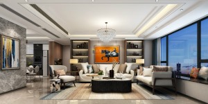 香山美墅-现代风格-170㎡四居室-半包24万