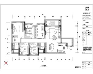 金地龙城中央-现代简约-四居室-平面图