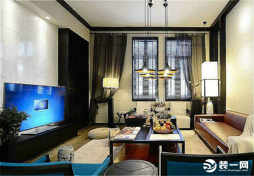 韩城国际150平中式风格三居室客厅