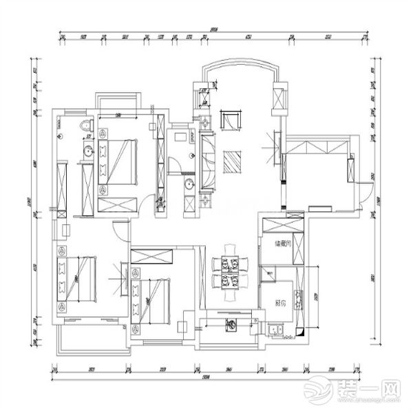 五源河168平中式风格