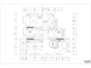 海口美兰新苑三居室123平中式风格户型图
