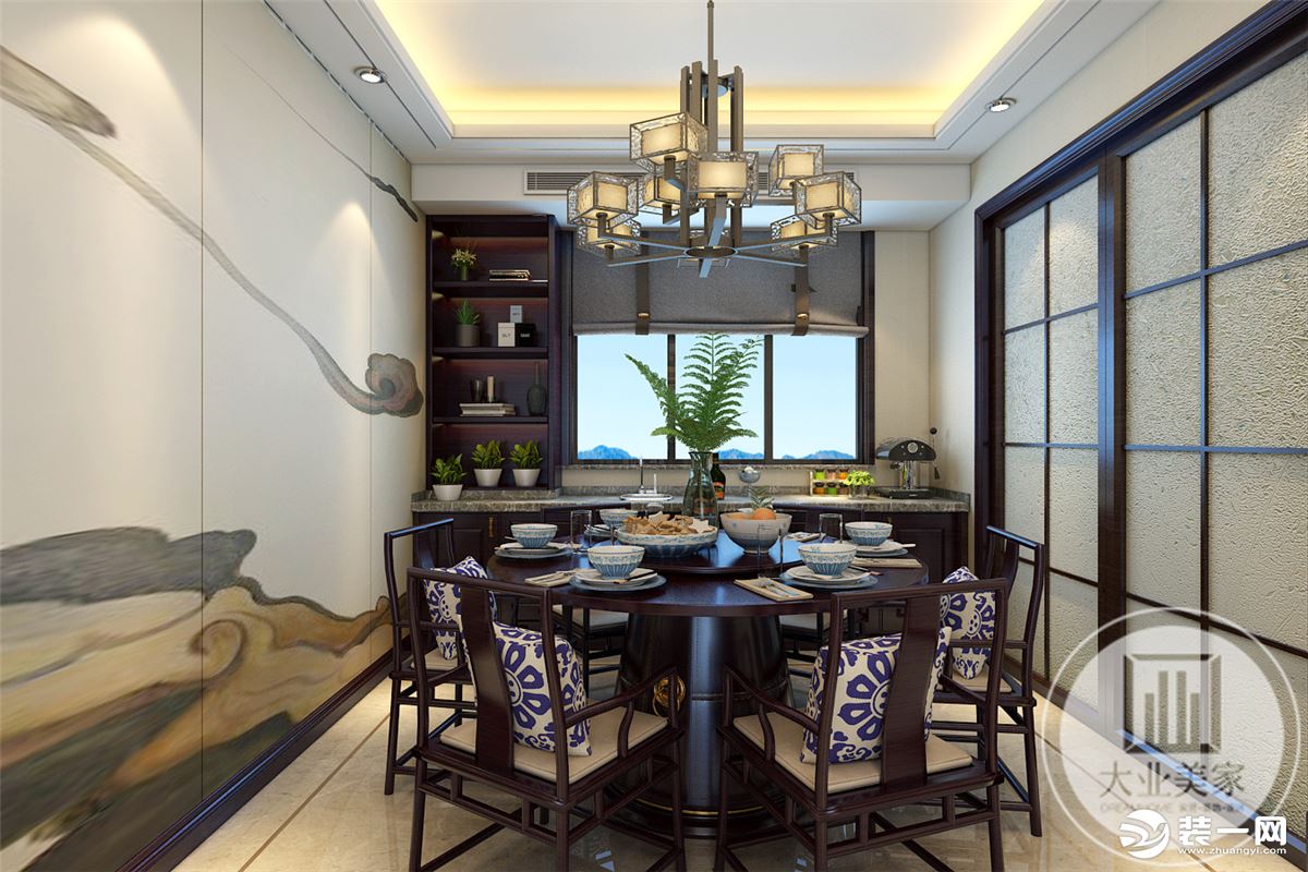 新中式作为现代背景下的古典演绎， 以东方美学观念融入居室设计之中
